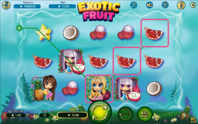 Видео покер Exotic Fruit демо-игра