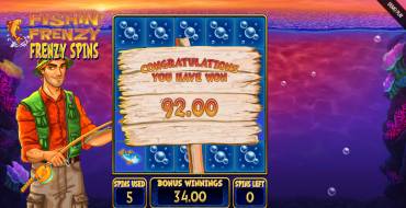 Fishin` Frenzy Prize Lines: Выигрыши