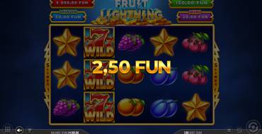 Fruit Lightning: Выигрыши