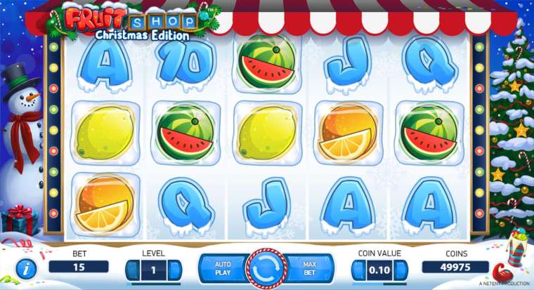Видео покер Fruit Shop: Christmas Edition демо-игра