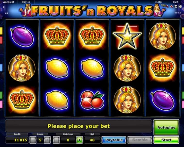 Видео покер Fruits and Royals демо-игра