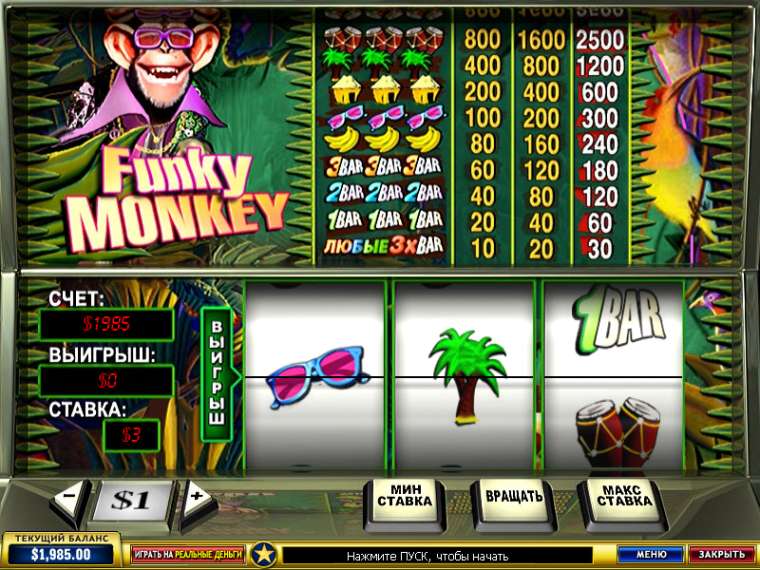 Онлайн слот Funky Monkey играть