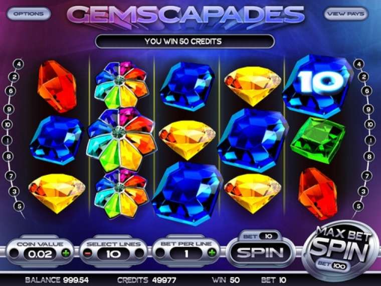 Видео покер Gemscapades демо-игра