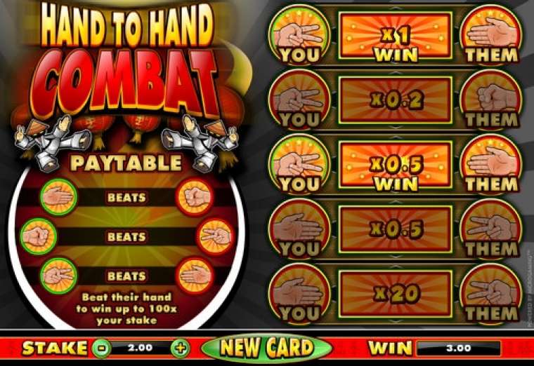 Видео покер Hand to Hand Combat демо-игра