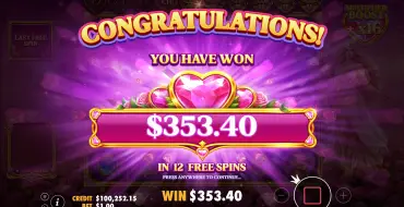 Hearts of Venus: Выигрыши