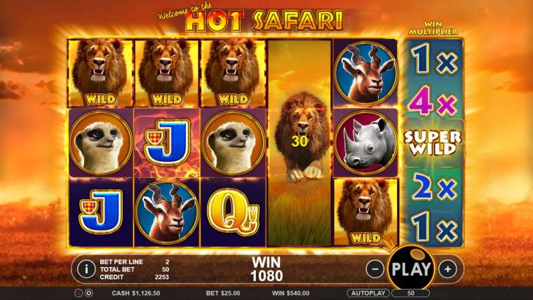 Видео покер Hot Safari демо-игра