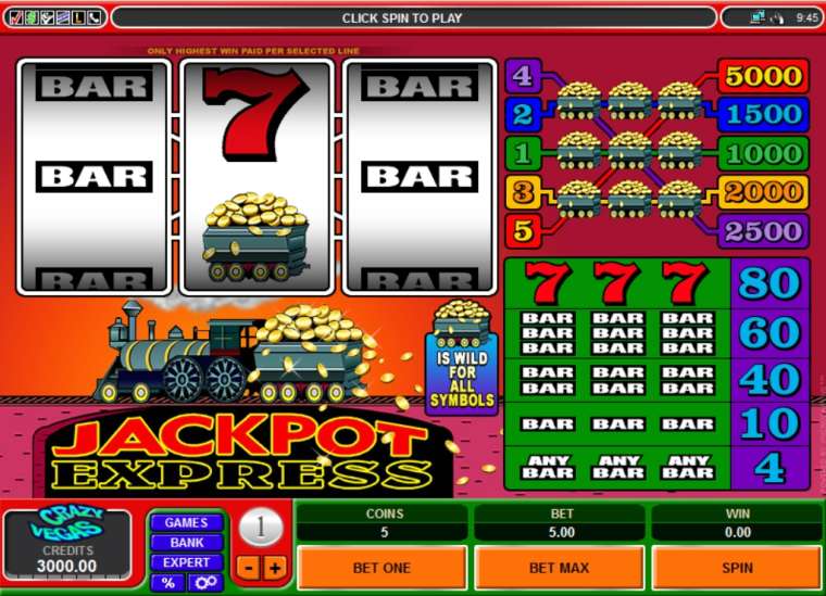 Видео покер Jackpot Express демо-игра