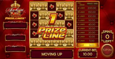 Jackpot King Prize Lines: Уникальные функции
