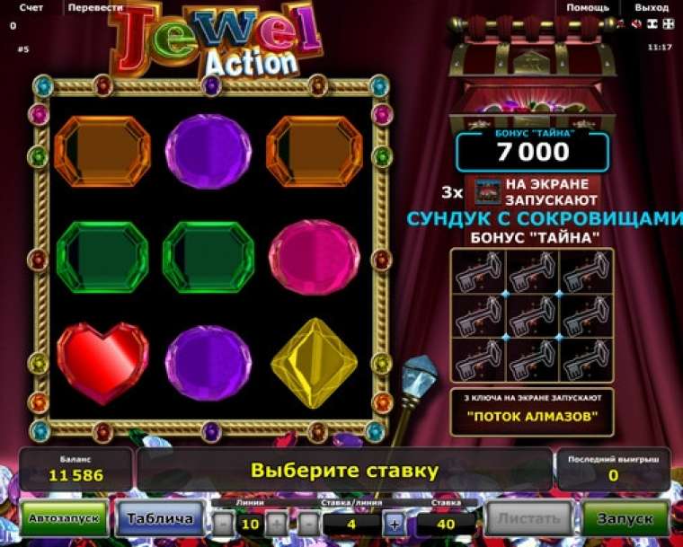 Видео покер Jewel Action демо-игра
