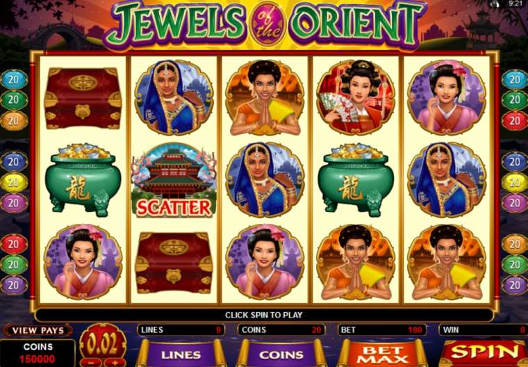 Видео покер Jewels of the Orient демо-игра