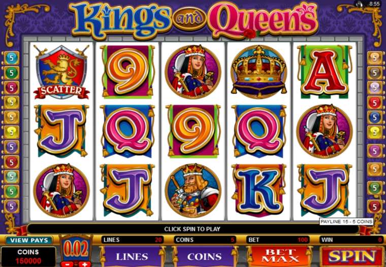 Видео покер Kings and Queens демо-игра