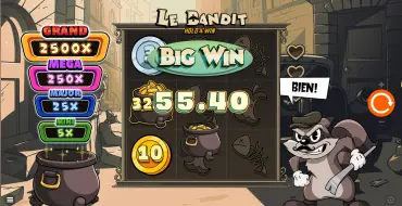 Le Bandit Hold&Win: Выигрыши