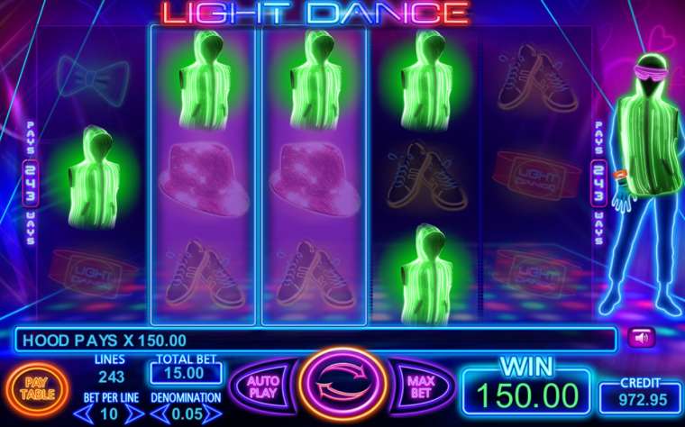 Видео покер Light Dance демо-игра