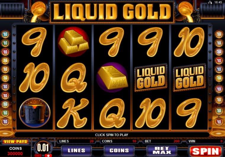 Онлайн слот Liquid Gold играть