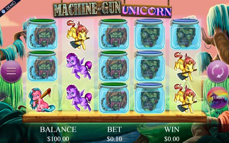 Видео покер Machine-Gun Unicorn демо-игра