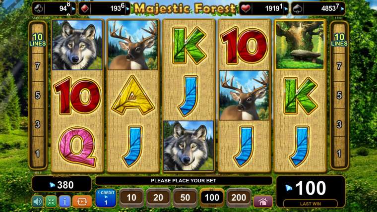 Видео покер Majestic Forest демо-игра