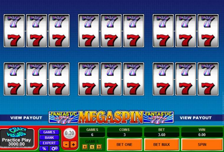 Видео покер MegaSpin Fantastic 7’s демо-игра