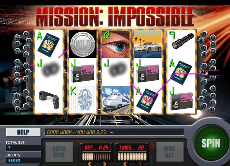 Видео покер Mission Impossible демо-игра