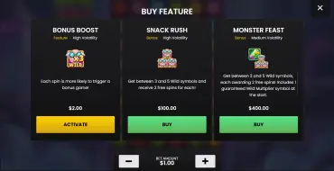 Monster Munch Stacks: Уникальные функции