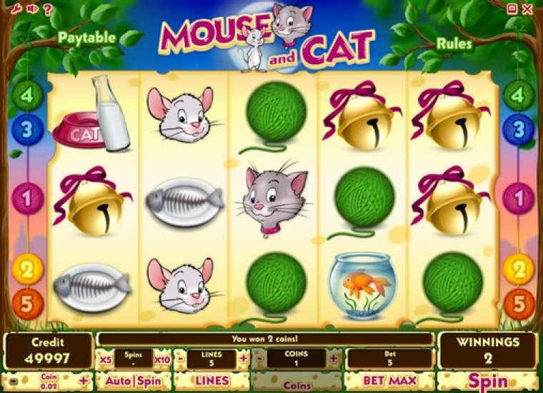 Онлайн слот Mouse and Cat играть