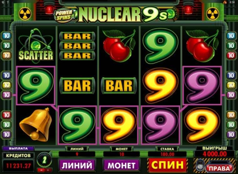Онлайн слот Nuclear 9s – Power Spins играть