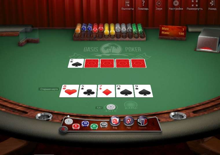Видео покер Oasis Poker (SoftSwiss) демо-игра
