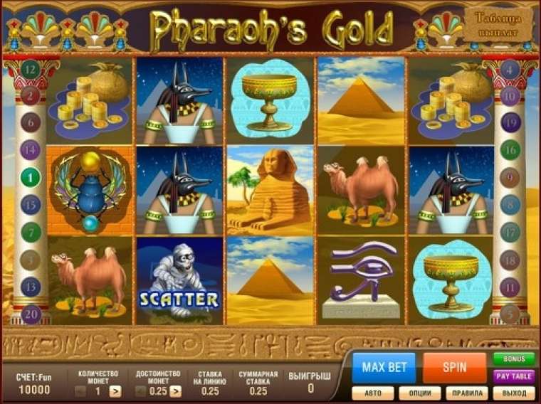 Видео покер Pharaoh’s Gold демо-игра