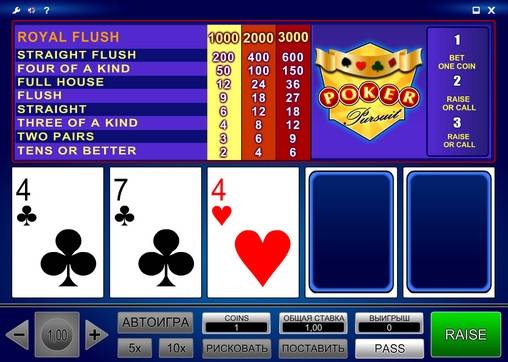 Видео-пекер Poker Pursuit