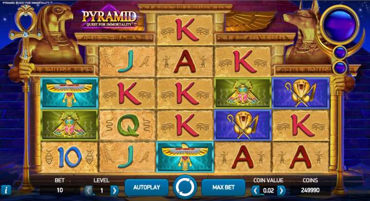 Онлайн слот Pyramid: Quest for Immortality играть