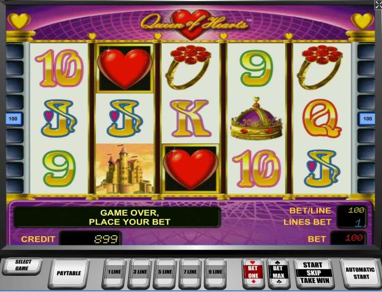 Видео покер Queen of Hearts демо-игра
