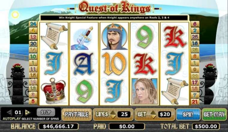 Видео покер Quest of Kings демо-игра