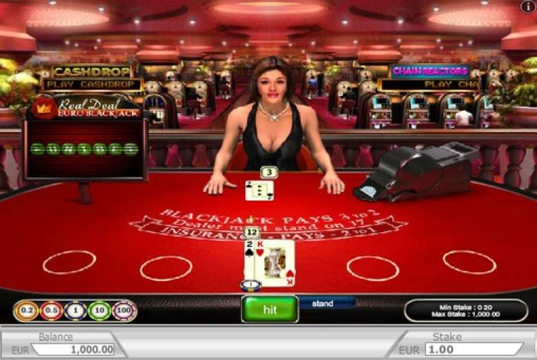 Видео покер Real Deal Euro Blackjack демо-игра