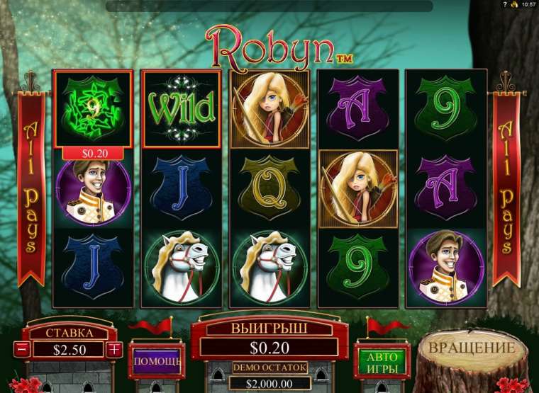 Видео покер Robyn демо-игра