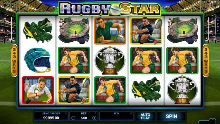 Видео покер Rugby Star демо-игра