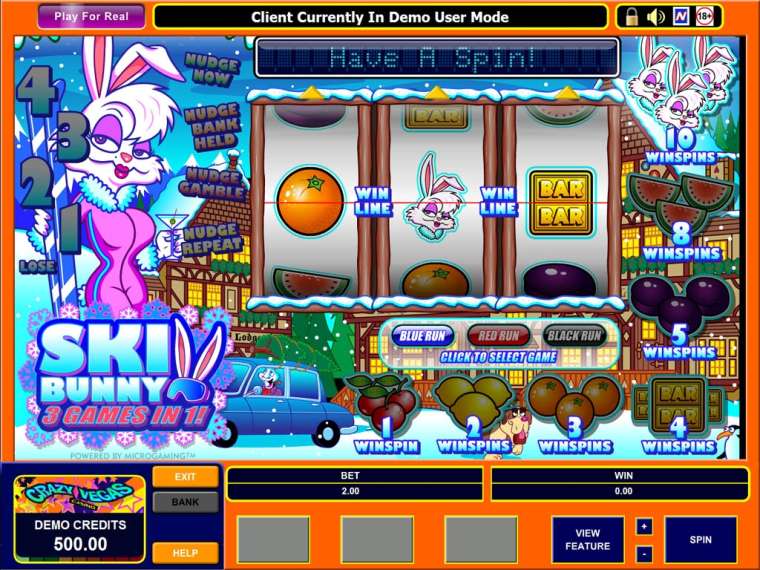 Видео покер Ski Bunny демо-игра
