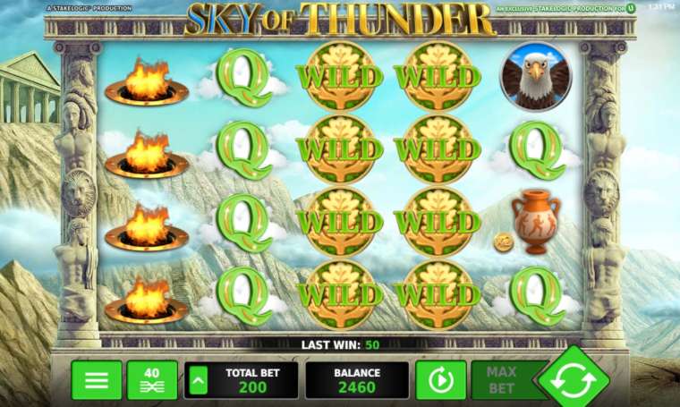 Видео покер Sky of Thunder демо-игра