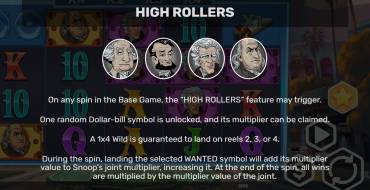 Snoops High Rollers: Уникальные функции