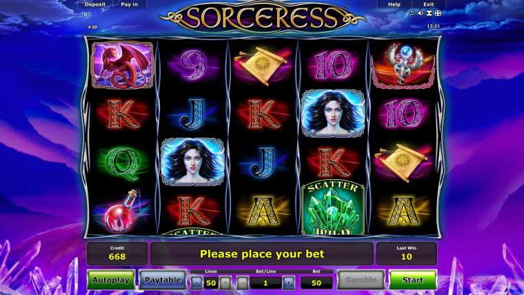Видео покер Sorceress демо-игра