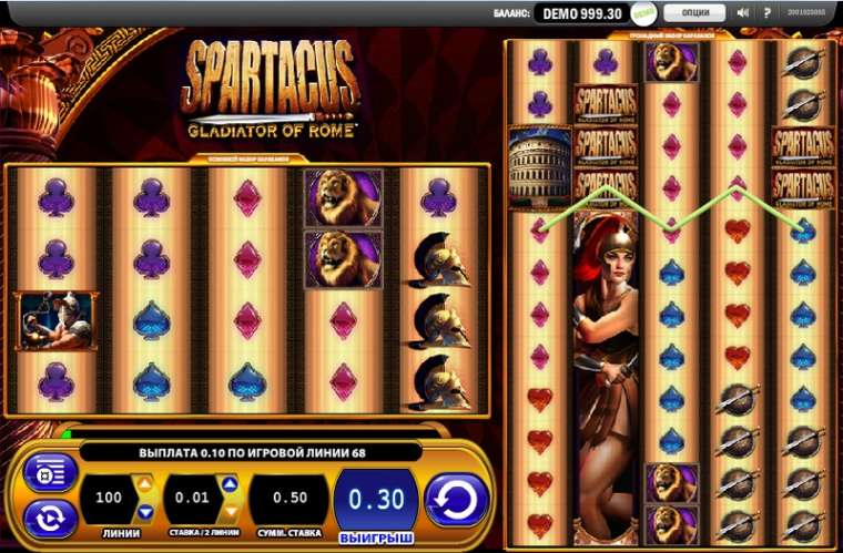Онлайн слот Spartacus играть