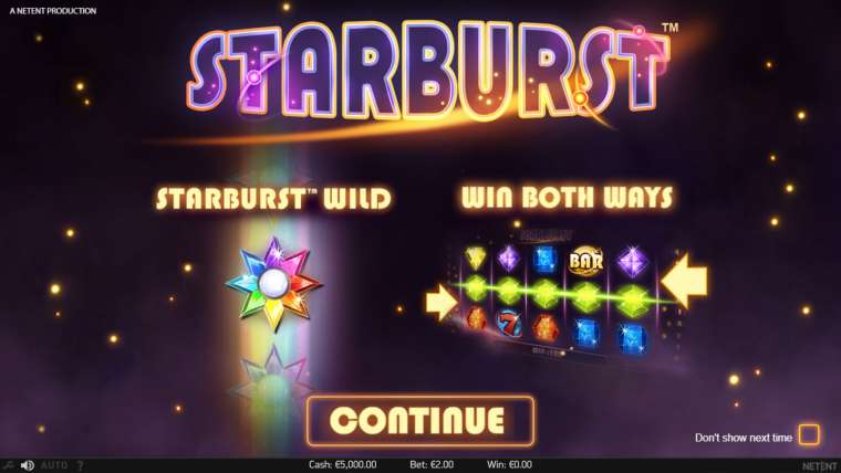 Онлайн слот Starburst играть