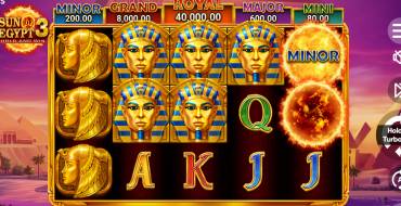 Sun of Egypt 3: Игровой автомат