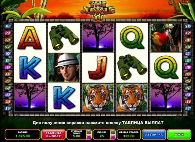 Видео покер The Jungle II демо-игра