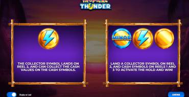 Tropical Thunder: Игровой автомат
