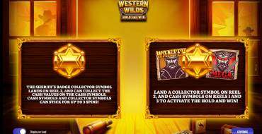 Western Wilds Hold & Win: Игровой автомат