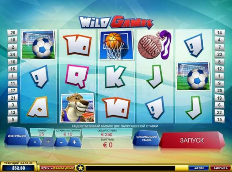 Онлайн слот Wild Games играть