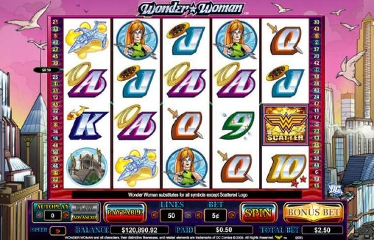 Видео покер Wonder Woman демо-игра