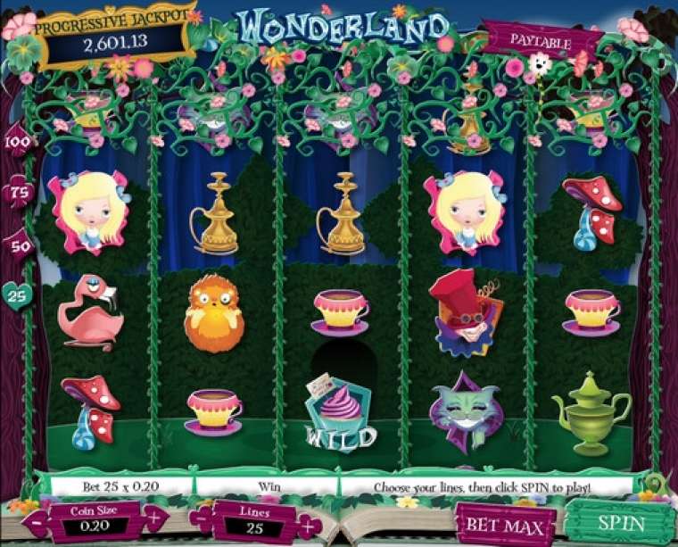 Видео покер Wonderland демо-игра