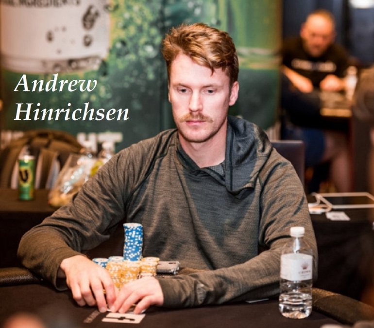 Эндрю Хинричсен на основном событии турнира 2019 Aussie Millions