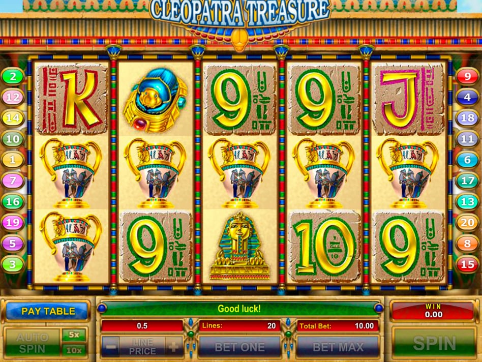 Игровой автомат Cleopatra Treasure (Сокровище Клеопатры)