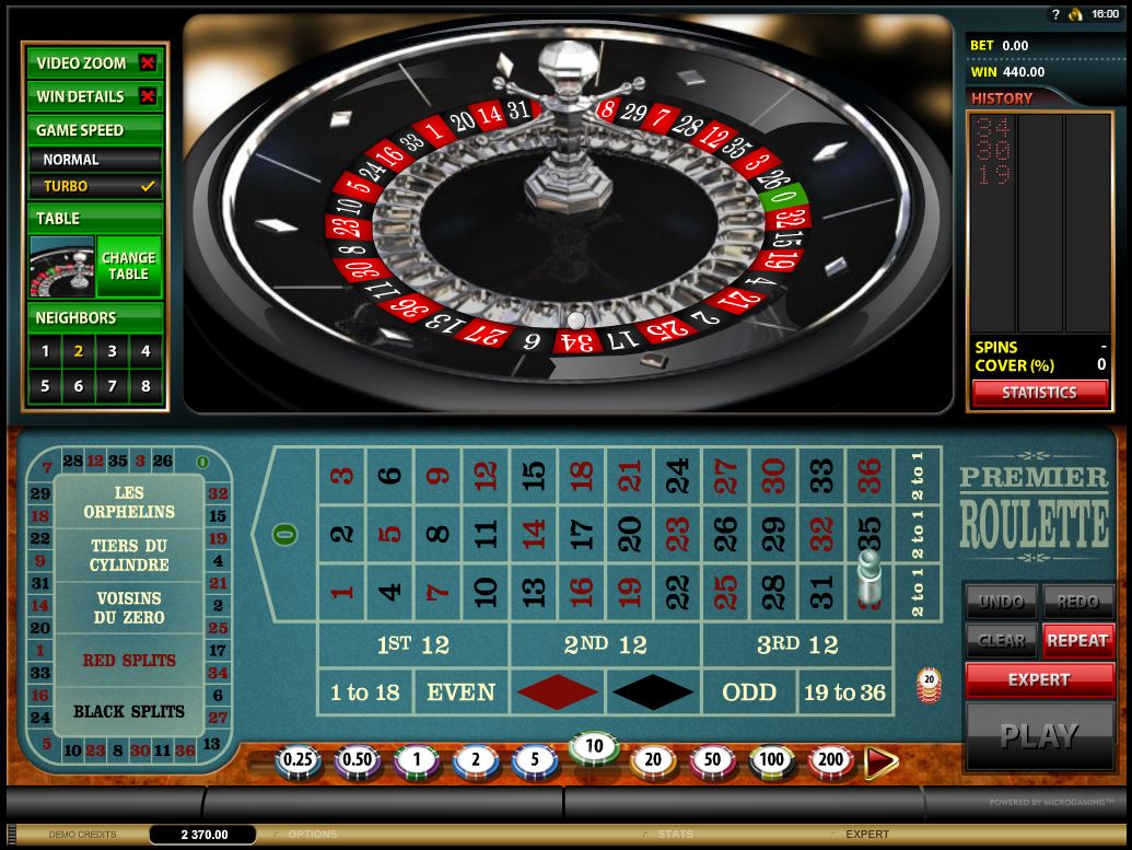 ставки в онлайн Roulette Pro